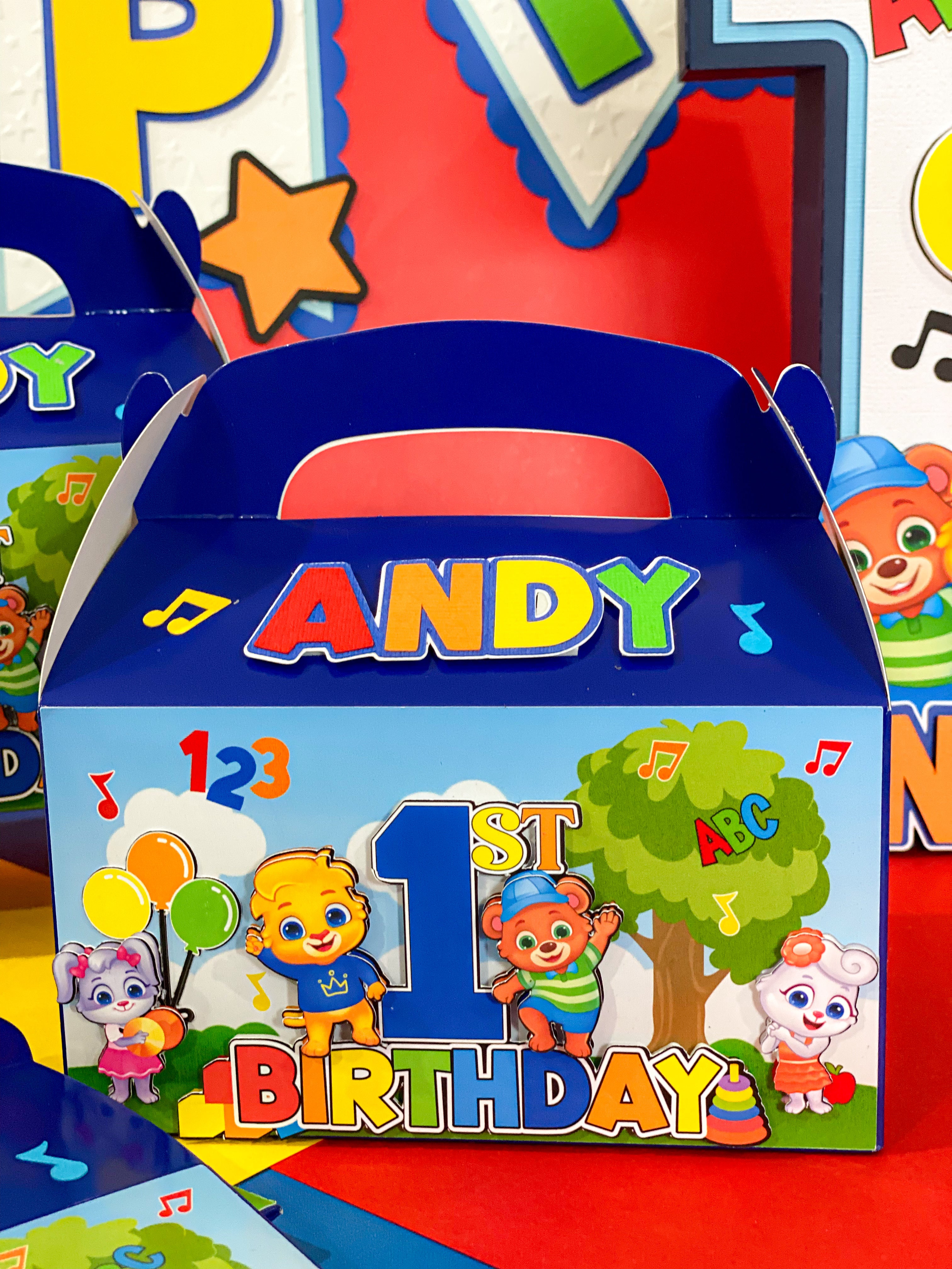 Lucas and Friends Favor Boxes