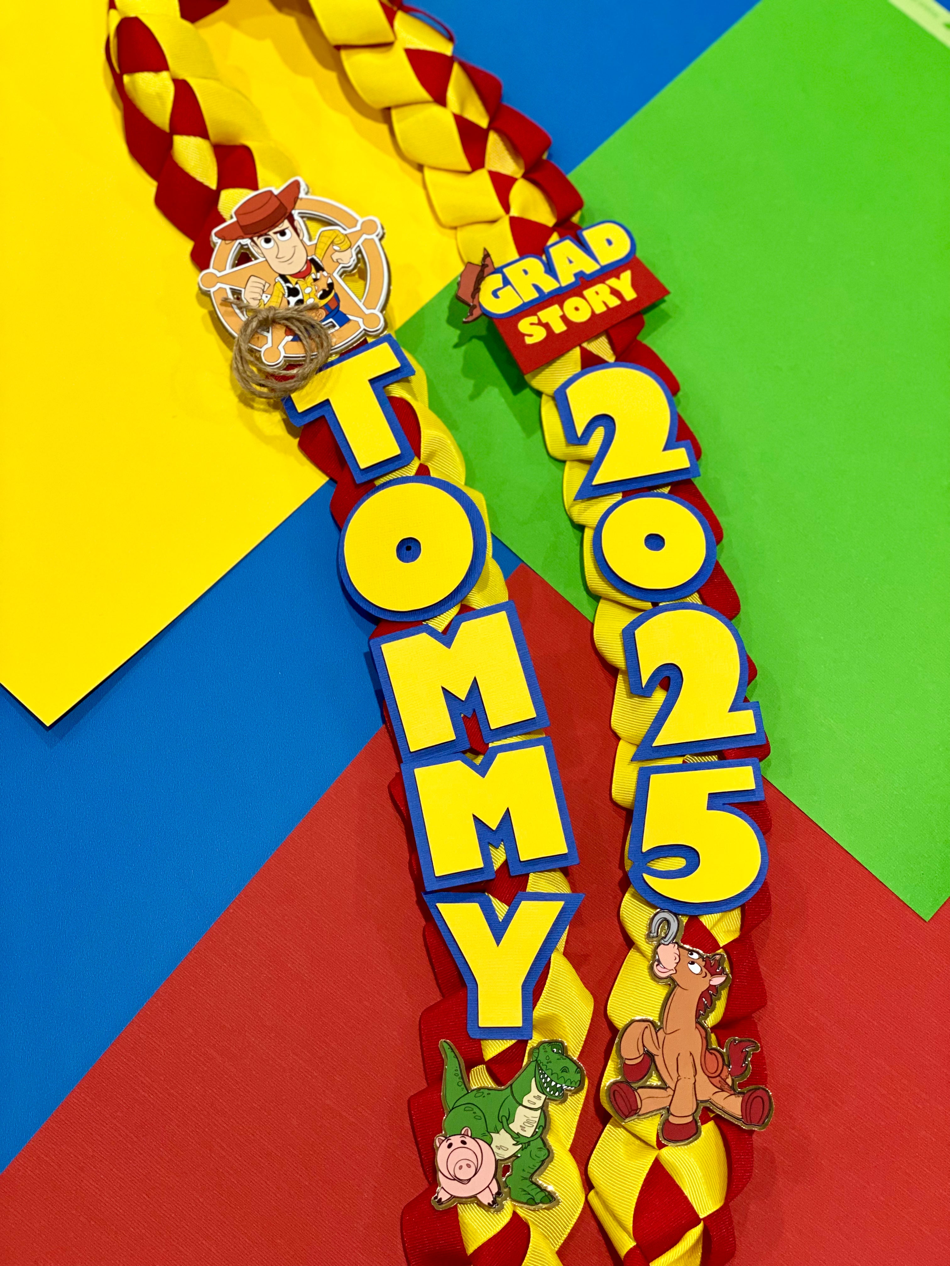 Toy Story Graduation Lei | Kindergarten Graduation Lei | Graduation Gift | Graduation Lei | Graduation Ribbon Lei | Class of 2025
