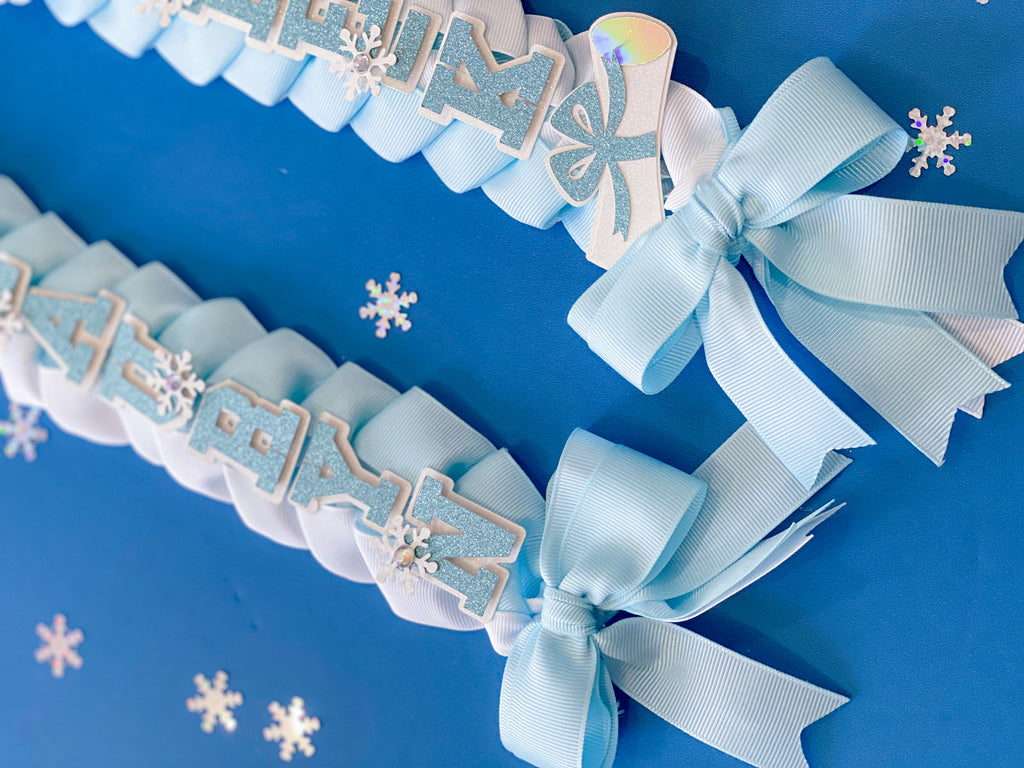 Frozen Elsa Graduation Lei | Kindergarten Graduation Lei | Graduation Gift | Princess Graduation Lei | Graduation Ribbon Lei | Class of 2025