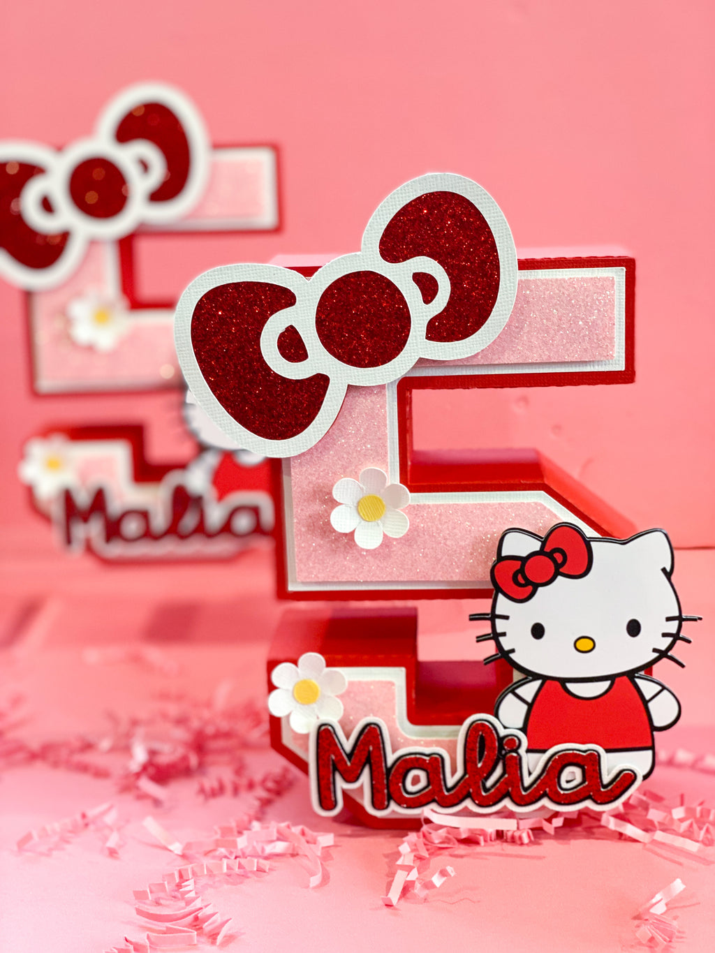 Large Hello Kitty 3D Letter or Number with Name