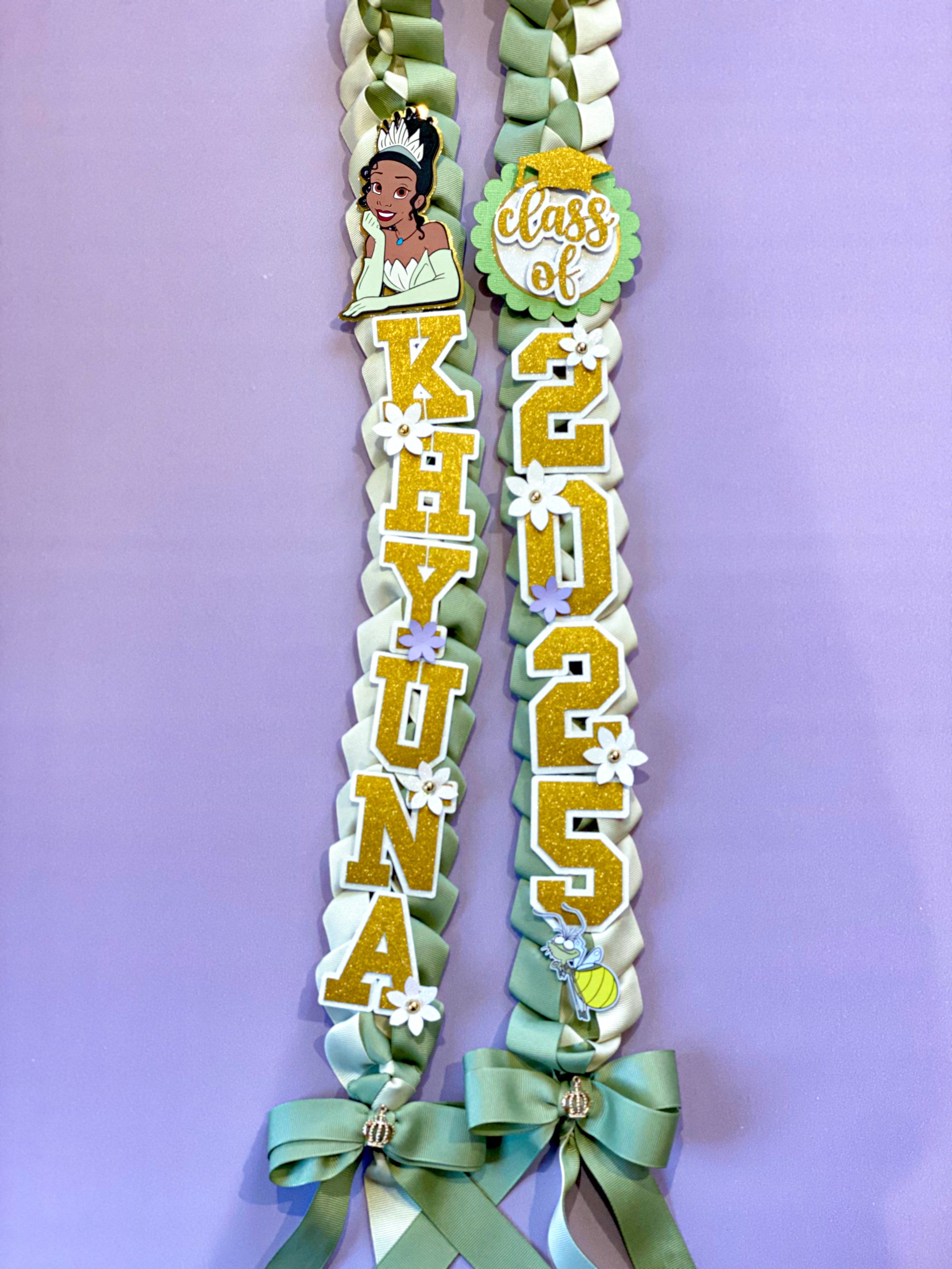 Tiana Graduation Lei | Kindergarten Graduation Lei | Graduation Gift | Princess Graduation Lei | Graduation Ribbon Lei | Class of 2025