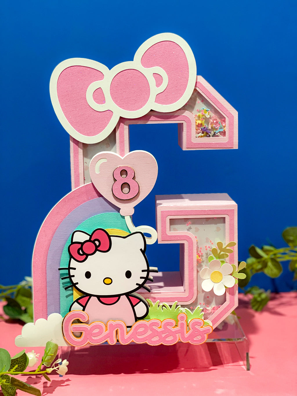 Large Hello Kitty 3D Letter or Number with Name