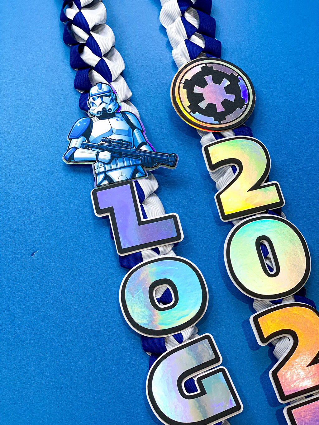 Star Wars Stormtrooper Graduation Lei | Kindergarten Graduation Lei | Graduation Gift | Princess Graduation Lei | Graduation Ribbon Lei | Class of 2026