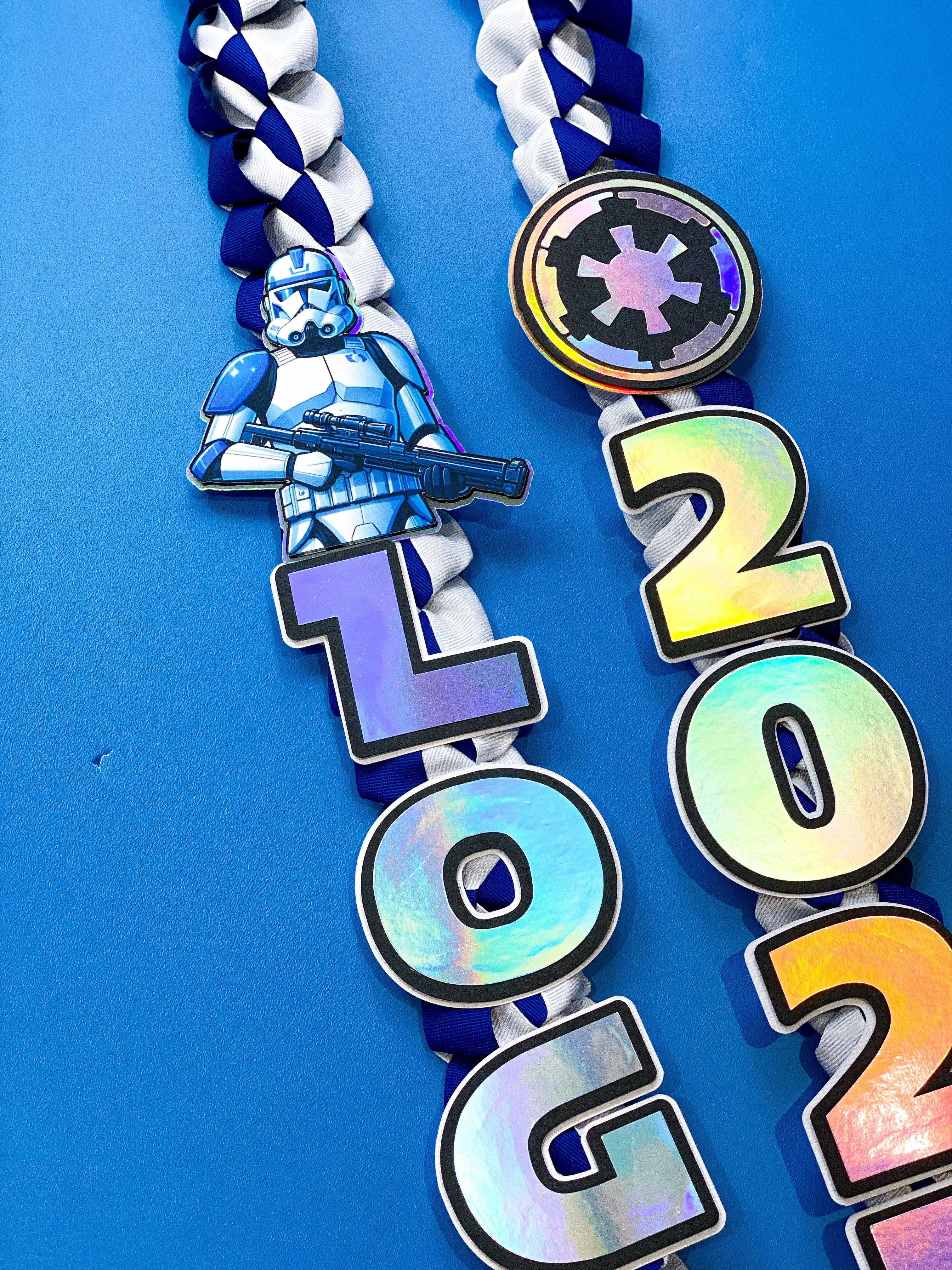 Star Wars Stormtrooper Graduation Lei | Kindergarten Graduation Lei | Graduation Gift | Princess Graduation Lei | Graduation Ribbon Lei | Class of 2026