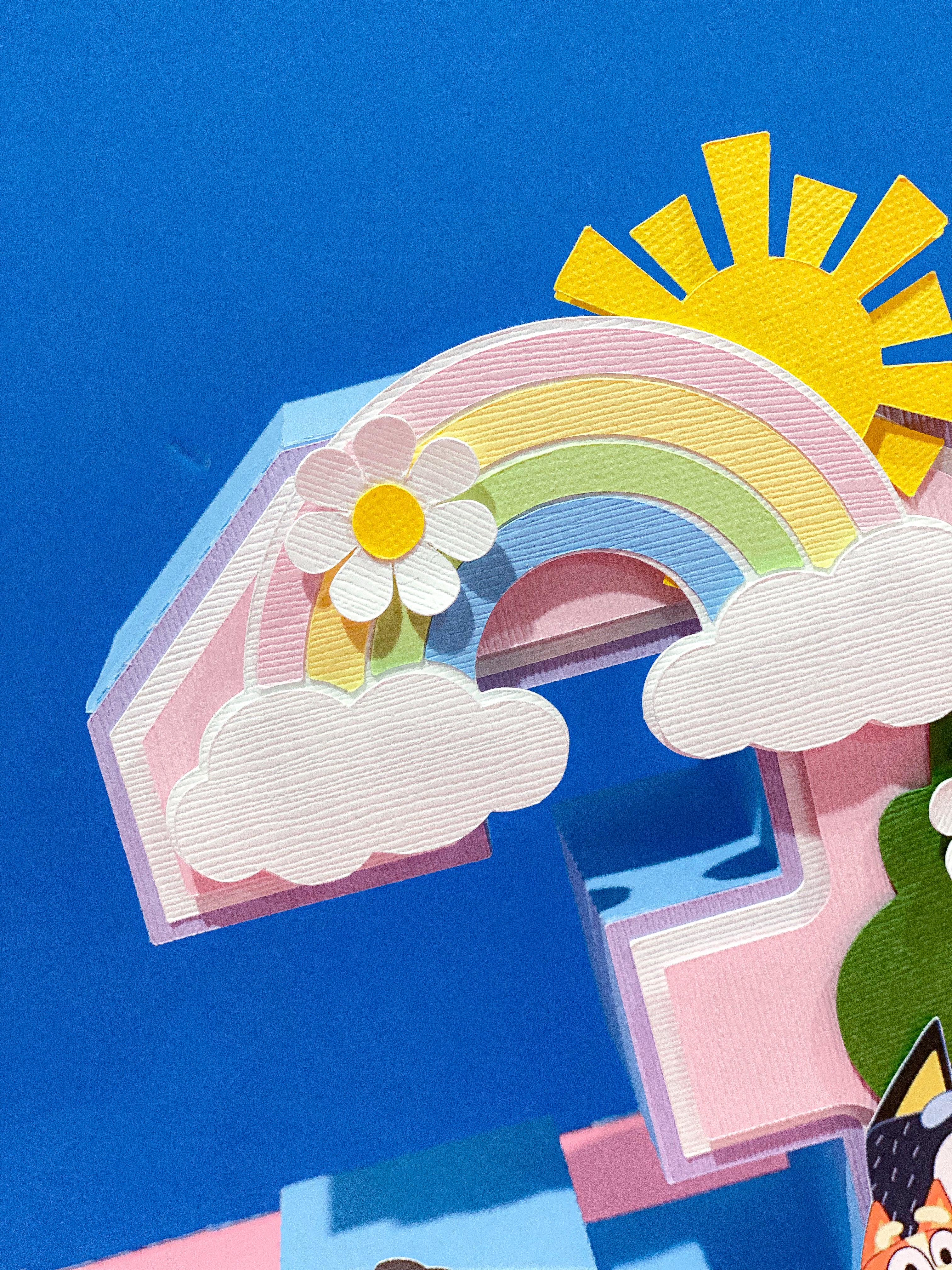 Large Bluey and Bingo 3D Letter or Number with Name