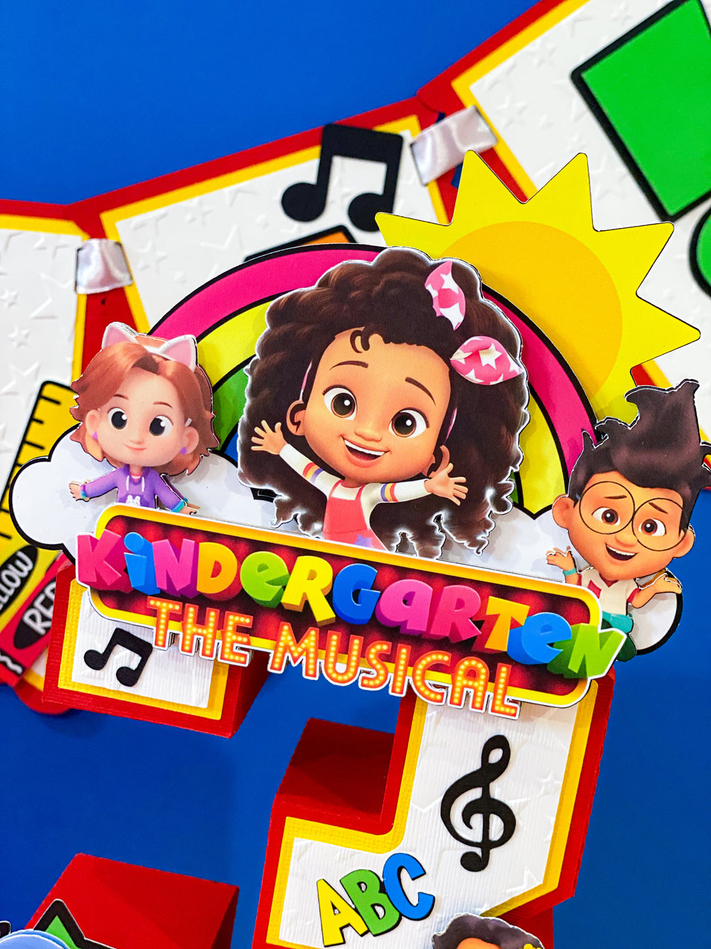 Large Kindergarten: The Musical 3D Letter or Number with Name