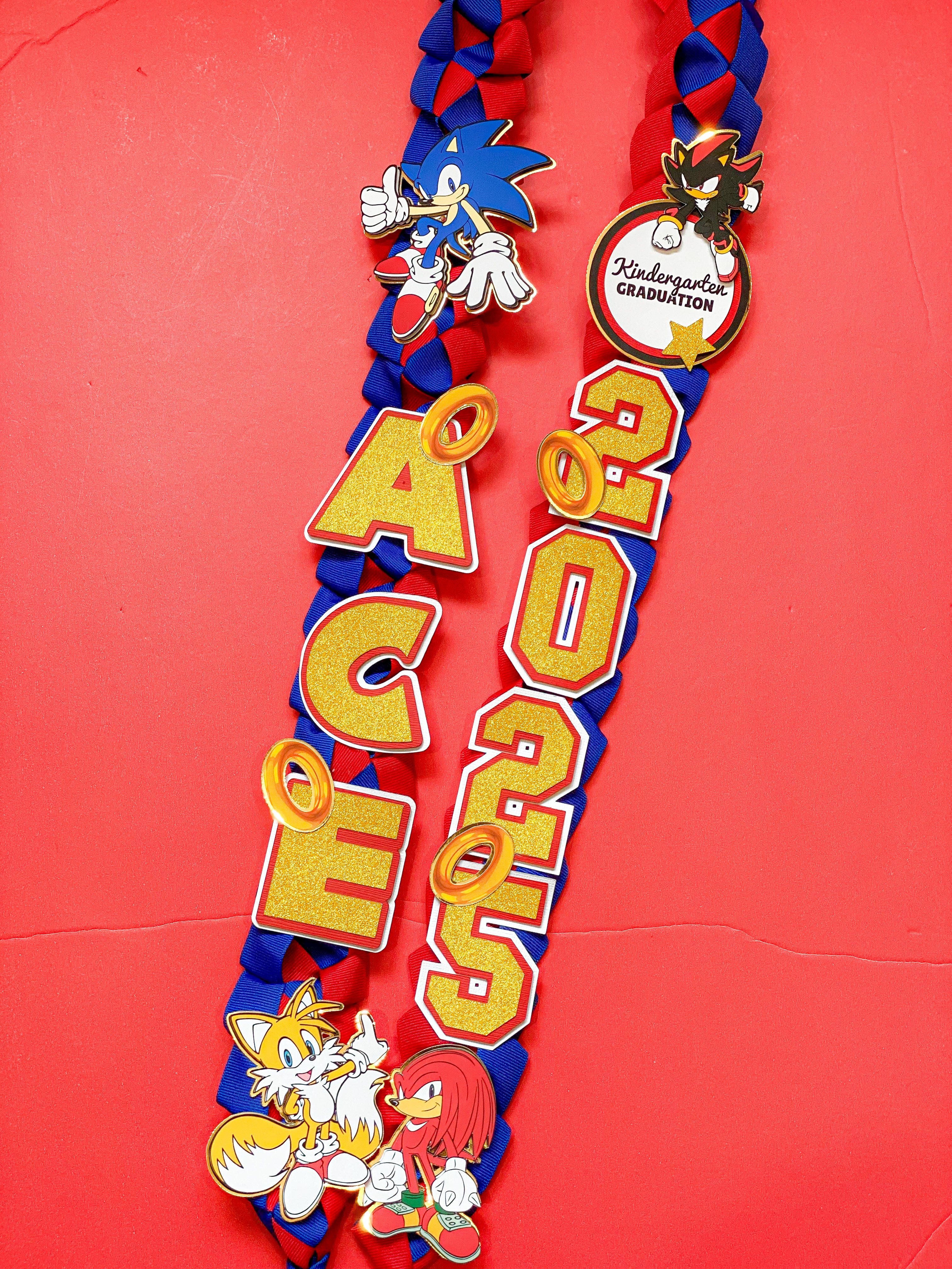 Sonic Graduation Lei | Kindergarten Graduation Lei | Graduation Gift | Princess Graduation Lei | Graduation Ribbon Lei | Class of 2026