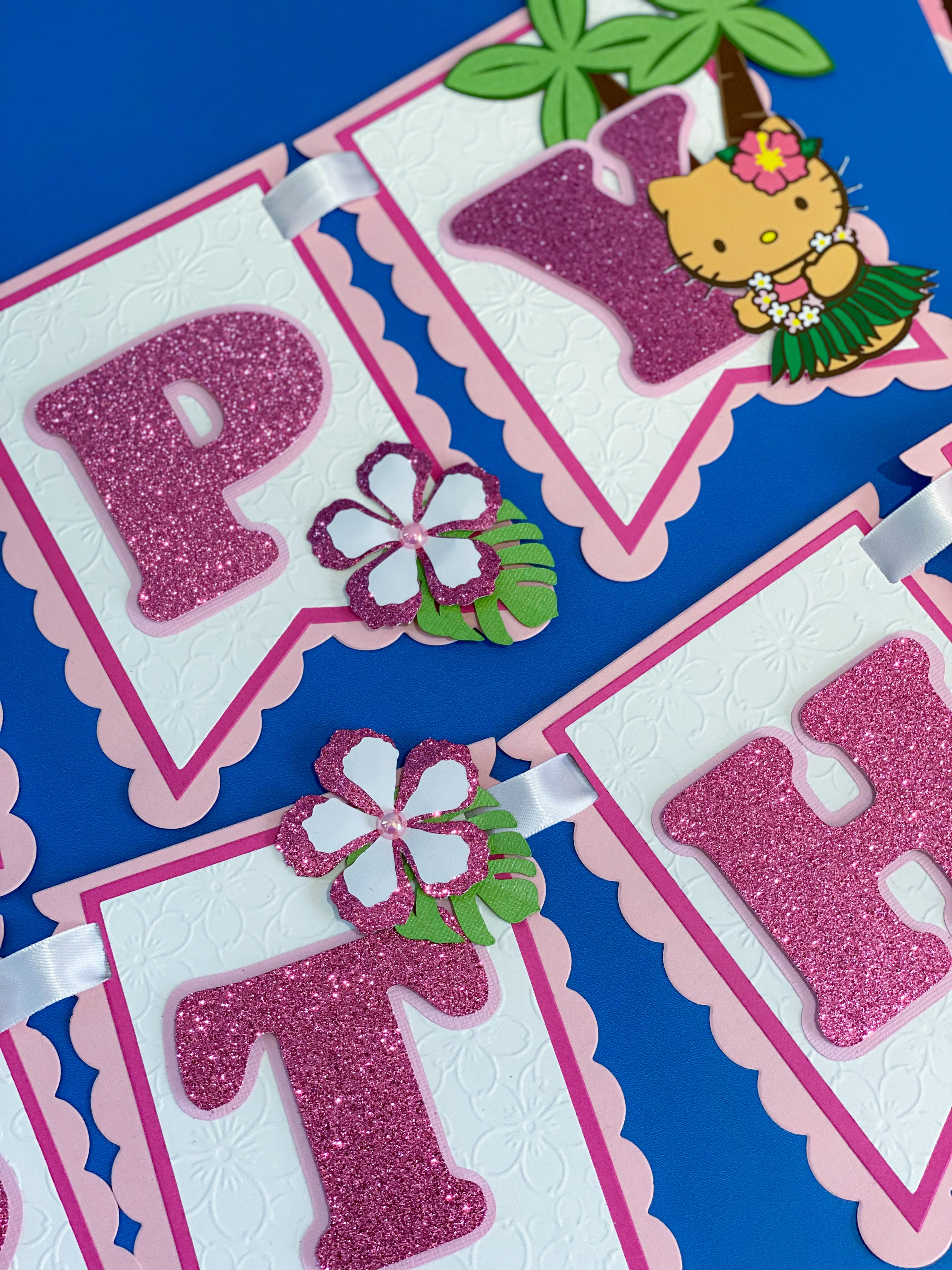 Hello Kitty Luau Banner