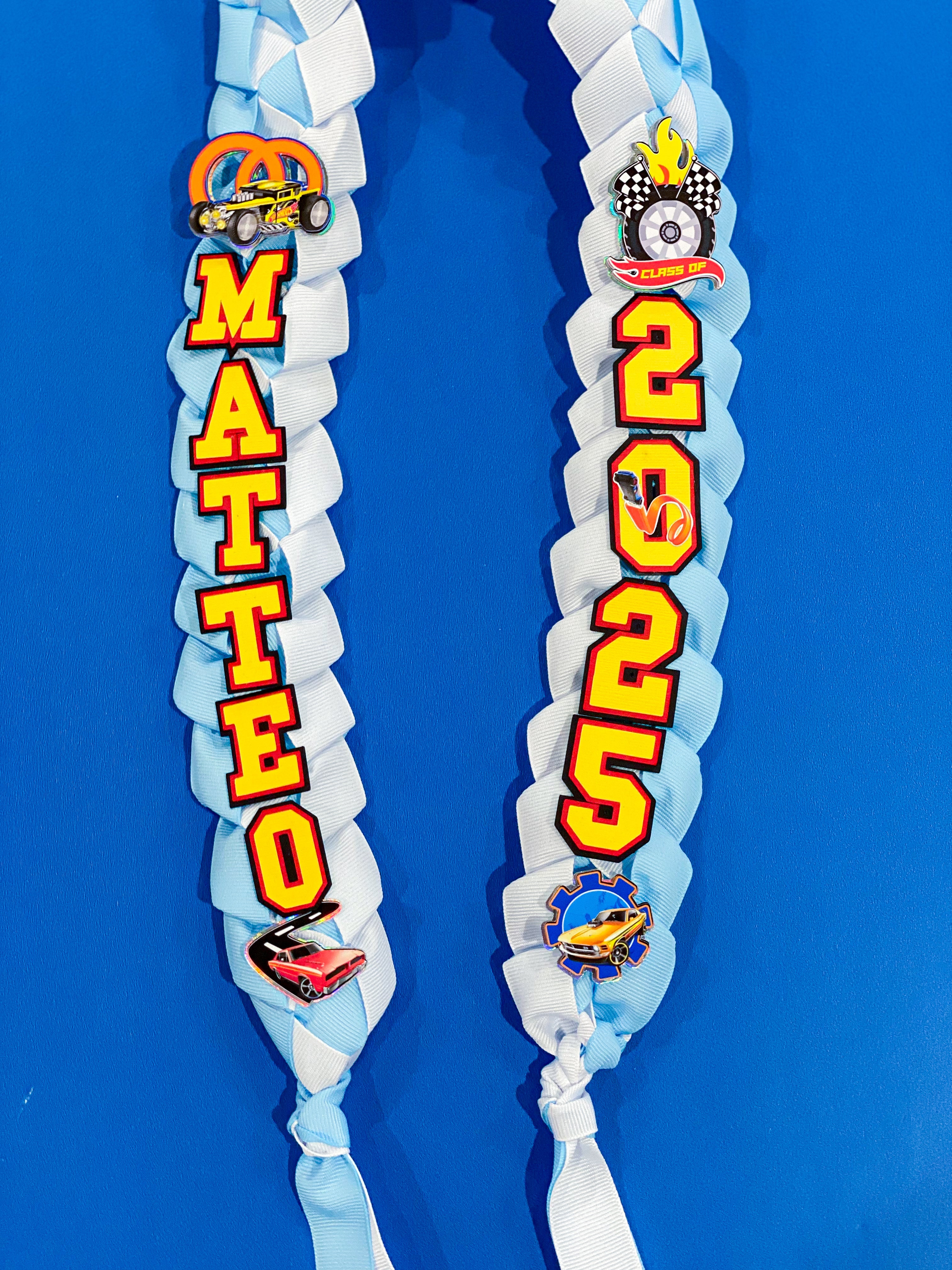 Car Hotwheels Graduation Lei | Kindergarten Graduation Lei | Graduation Gift | Princess Graduation Lei | Graduation Ribbon Lei | Class of 2026