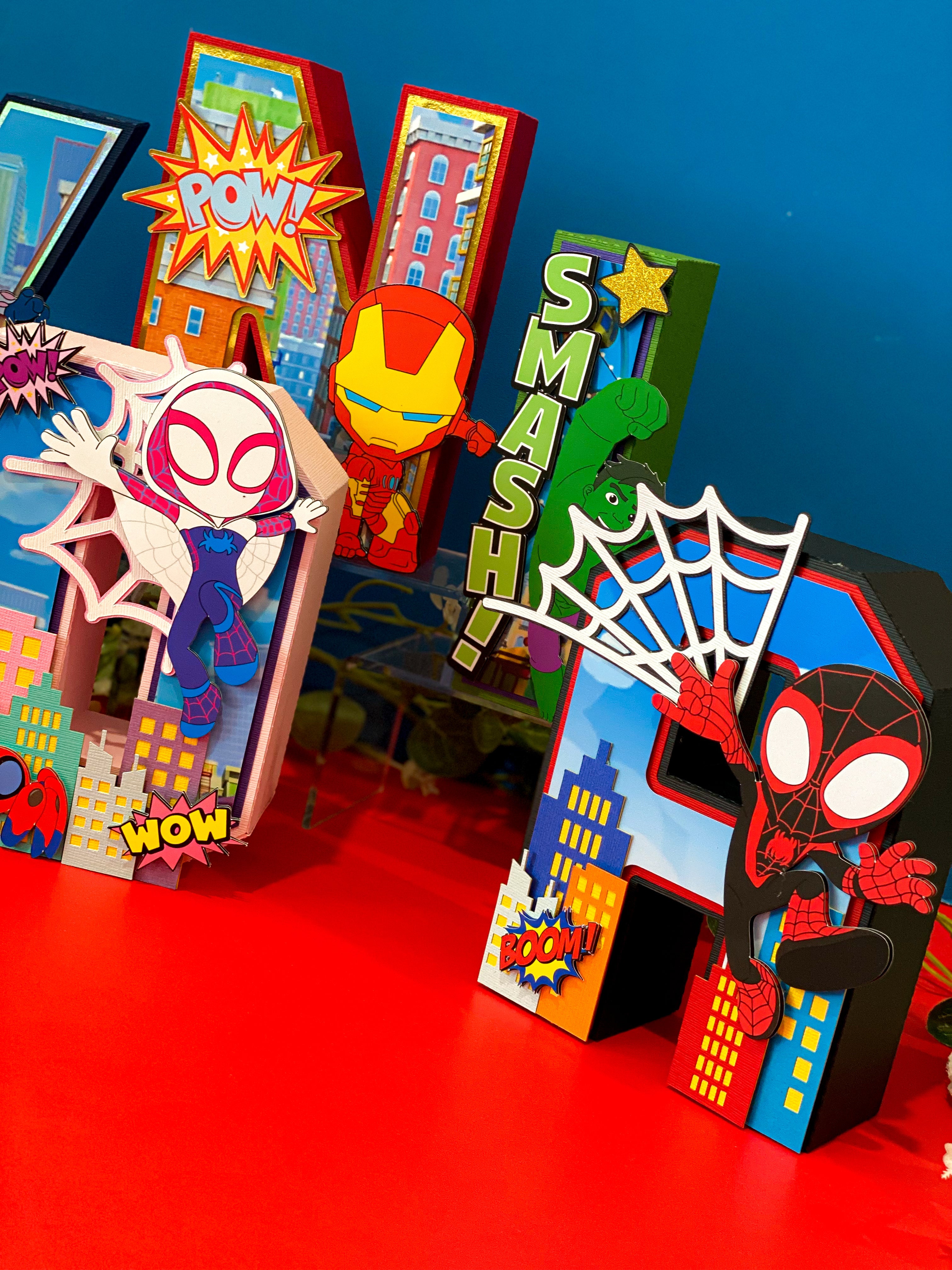Spidey and Amazing Friends 3D Letters or Numbers
