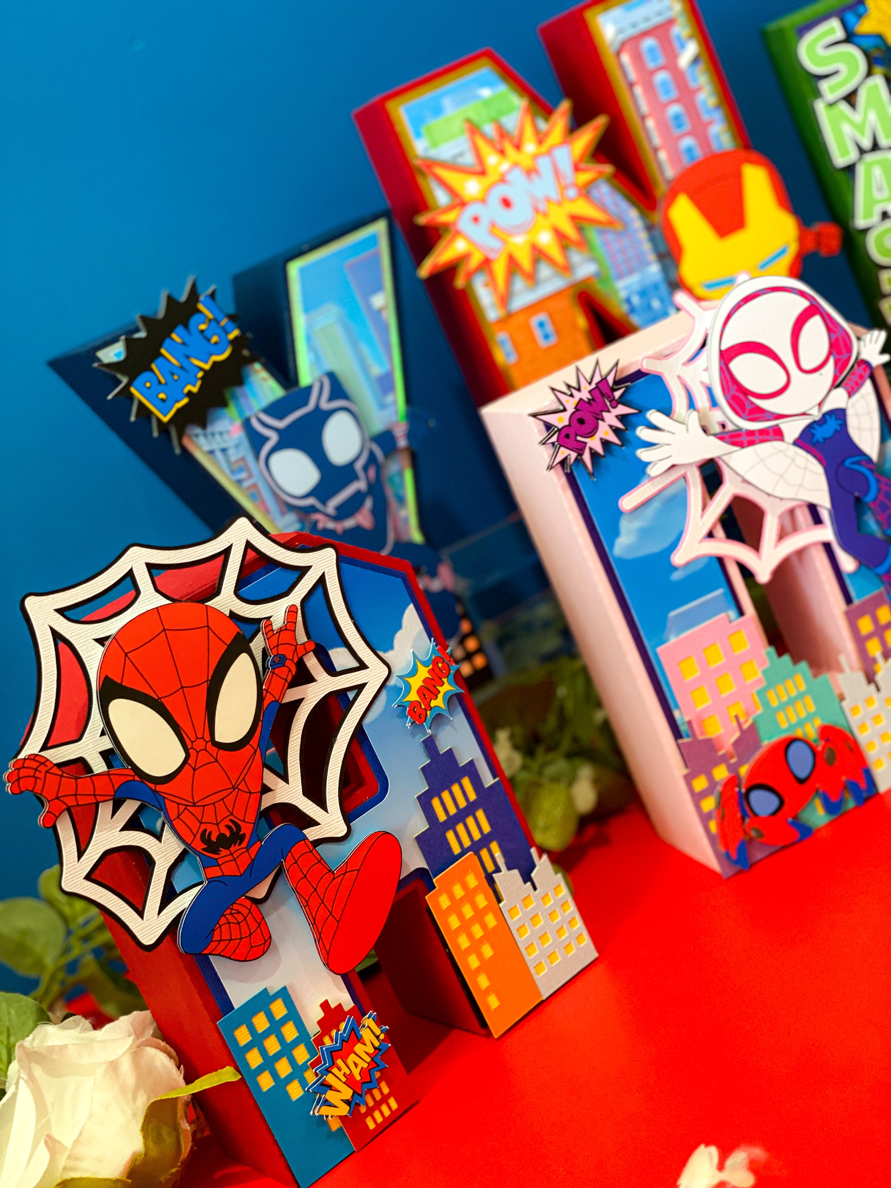 Spidey and Amazing Friends 3D Letters or Numbers