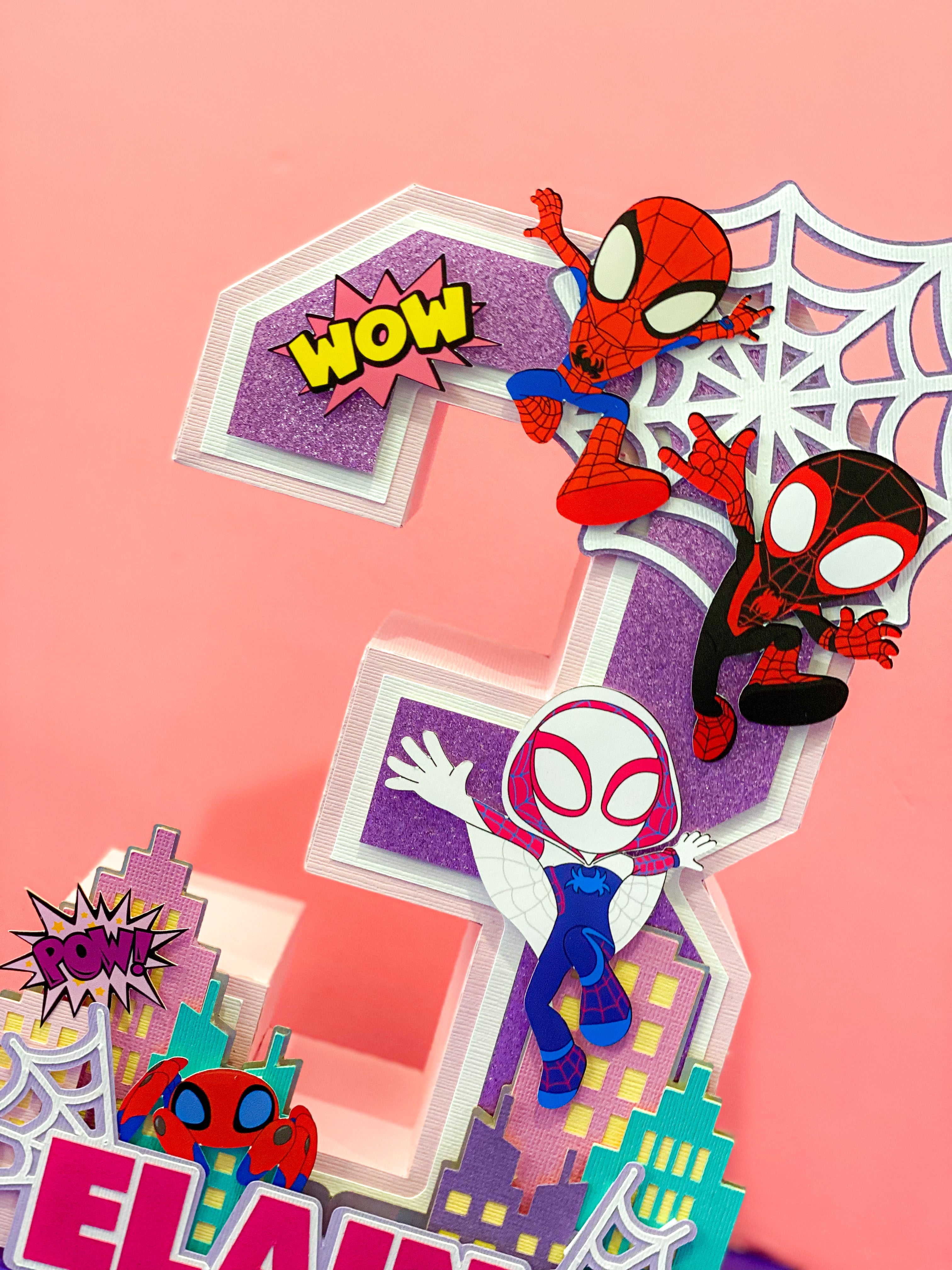 Large Spidey & Amazing Friends 3D Letter or Number with Name